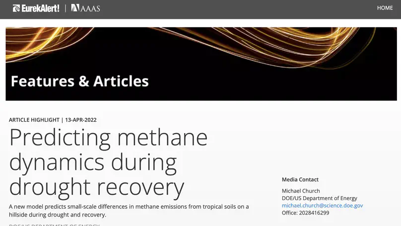 DOE Office of Science recently Highlighted our paper
