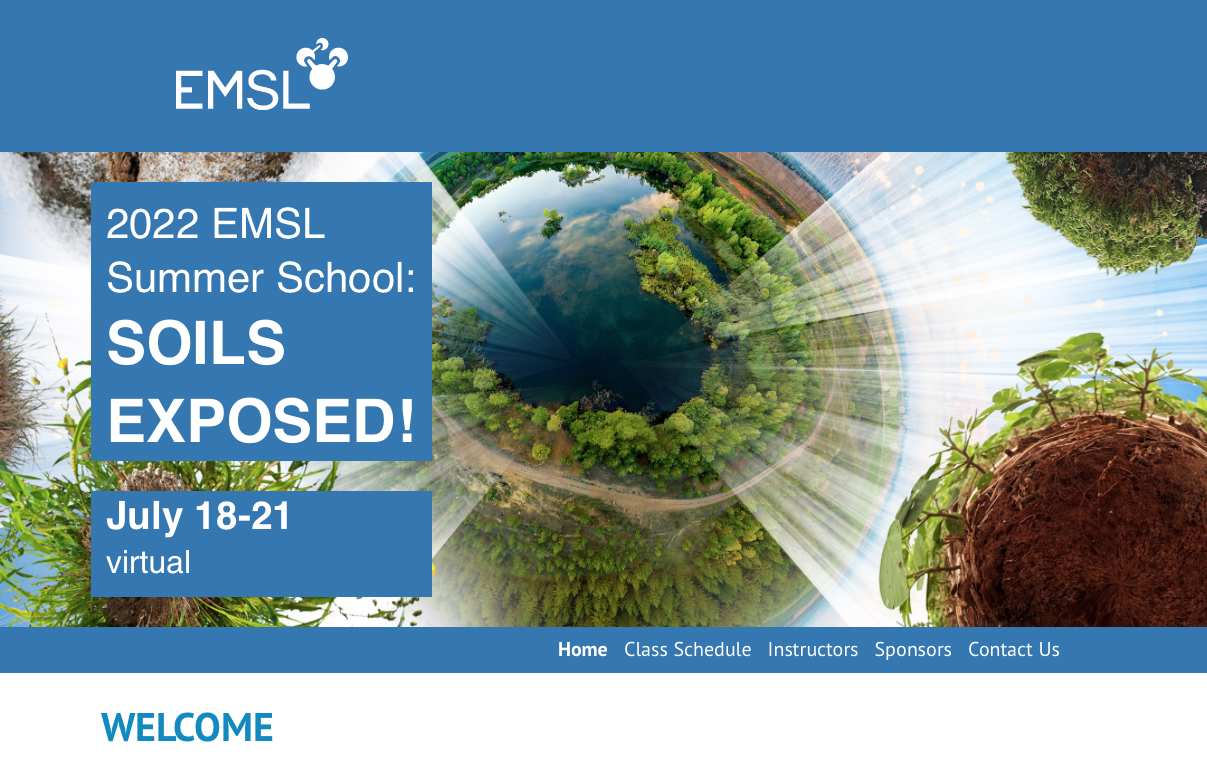 Marissa got accepted for the EMSL Summer School Soils Exposed Sihi