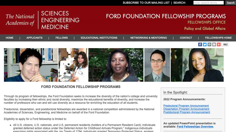 Marissa received honorable mention for the 2022 Ford Foundation Predoctoral Fellowship