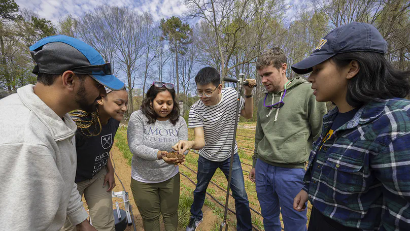 Getting their hands dirty in the name of climate research